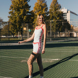 Fancy FitFlow Outline Tank -  Powder Blue/Red