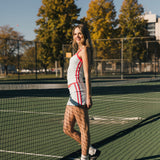 FitFlow Mini Skirt - Powder Blue/Red