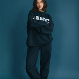 Fancy Fleece Cuffed Leg Sweatpants - Sapphire Navy