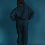 Fancy Fleece Cuffed Leg Sweatpants - Sapphire Navy