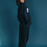 Fancy Fleece Cuffed Leg Sweatpants - Sapphire Navy