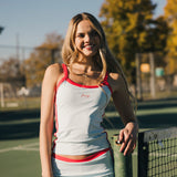 FitFlow Mini Skirt - Powder Blue/Red