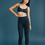 Fancy FitFlow Double Lined Leggings - Sapphire Navy/Breeze Blue