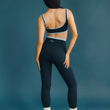 Fancy FitFlow Double Lined Leggings - Sapphire Navy/Breeze Blue