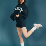 Fancy FitFlow Double Lined Shorts - Sapphire Navy/Breeze Blue