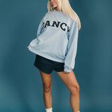Fancy Oversized Fleece Mockneck - Breeze Blue