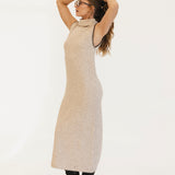 Sara Maxi Sweater Dress - Taupe