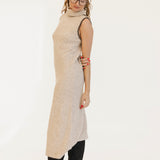 Sara Maxi Sweater Dress - Taupe