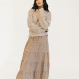 Maggie Cable Knit Sweater - Neutral