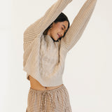 Maggie Cable Knit Sweater - Neutral