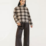 Addi Straight Leg Pants - Brown