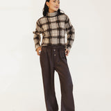Addi Straight Leg Pants - Brown