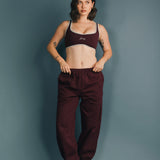 Fancy FitFlow Core Bra - Merlot/Mint Green