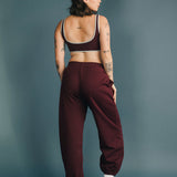 Fancy FitFlow Core Bra - Merlot/Mint Green