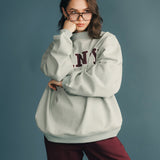 Fancy Oversized Fleece Mockneck - Mint Green