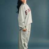 Fancy Fleece Cuffed Leg Sweatpants - Mint Green