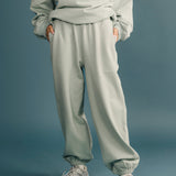 Fancy Fleece Cuffed Leg Sweatpants - Mint Green