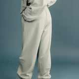 Fancy Fleece Cuffed Leg Sweatpants - Mint Green