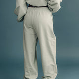 Fancy Fleece Cuffed Leg Sweatpants - Mint Green