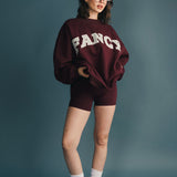 Fancy FitFlow Double Lined Shorts - Merlot/Mint Green