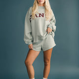 Fancy Oversized Fleece Mockneck - Mint Green