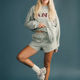 Fancy Fleece Lined Shorts - Mint Green