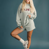 Fancy Fleece Lined Shorts - Mint Green