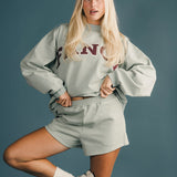 Fancy Fleece Lined Shorts - Mint Green