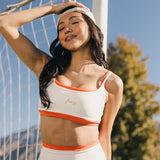 Fancy FitFlow Double Lined Leggings - White/Orange