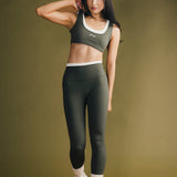 Fancy Fit Fit Double Layer Sculpt Bra - Hunter Green