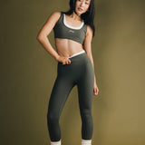 Fancy Fit Fit Double Layer Sculpt Bra - Hunter Green