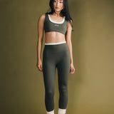 Fancy Fit Fit Double Layer Sculpt Bra - Hunter Green