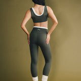 Fancy Fit Fit Double Layer Sculpt Bra - Hunter Green