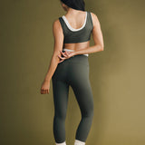 Fancy Fit Fit Double Layer Sculpt Bra - Hunter Green