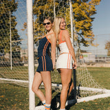 Fancy FitFlow Outline Tank - White/Orange