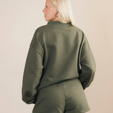 Fancy Fleece Lined Shorts - Hunter Green