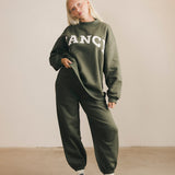 Fancy Fleece Cuffed Leg Sweatpants - Hunter Green