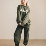 Fancy Fleece Cuffed Leg Sweatpants - Hunter Green
