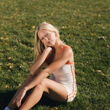 Fancy FitFlow Outline Tank - White/Orange