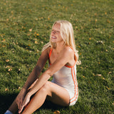 Fancy FitFlow Outline Tank - White/Orange