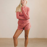 Fancy Fleece Lined Shorts - Strawberry