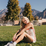 Fancy FitFlow Outline Tank - White/Orange