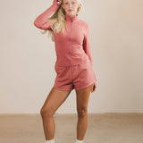 Fancy Fleece Lined Shorts - Strawberry