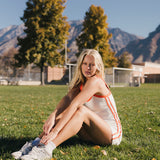 Fancy FitFlow Outline Tank - White/Orange