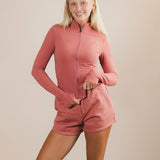 Fancy Fleece Lined Shorts - Strawberry