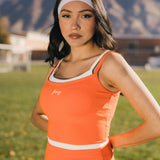 Fancy FitFlow Double Lined Shorts - Orange/White