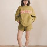 Fancy Fleece Lined Shorts - Green Matcha