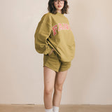 Fancy Fleece Lined Shorts - Green Matcha