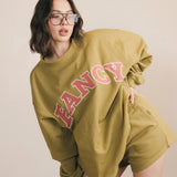 Fancy Fleece Lined Shorts - Green Matcha