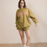 Fancy Fleece Lined Shorts - Green Matcha